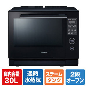 東芝 過熱水蒸気オーブンレンジ 石窯ドーム グランブラック ER-D7000B(K)-イメージ1